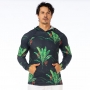 Blusão Masculino com Capuz Folhas de Bananeira