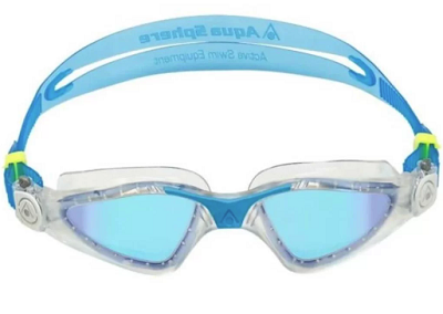 Óculos de Natação Aqua Sphere Kayenne Tranparente/Turquesa - Lente Titanium Azul