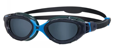 Óculos de Natação Predator Flex Preto/Azul Lente Fume Zoggs