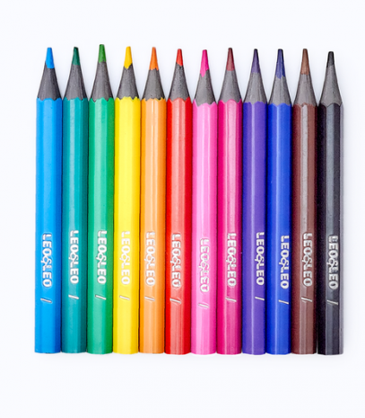 Lápis de Cor LEO&LEO Eco Mini 12 cores