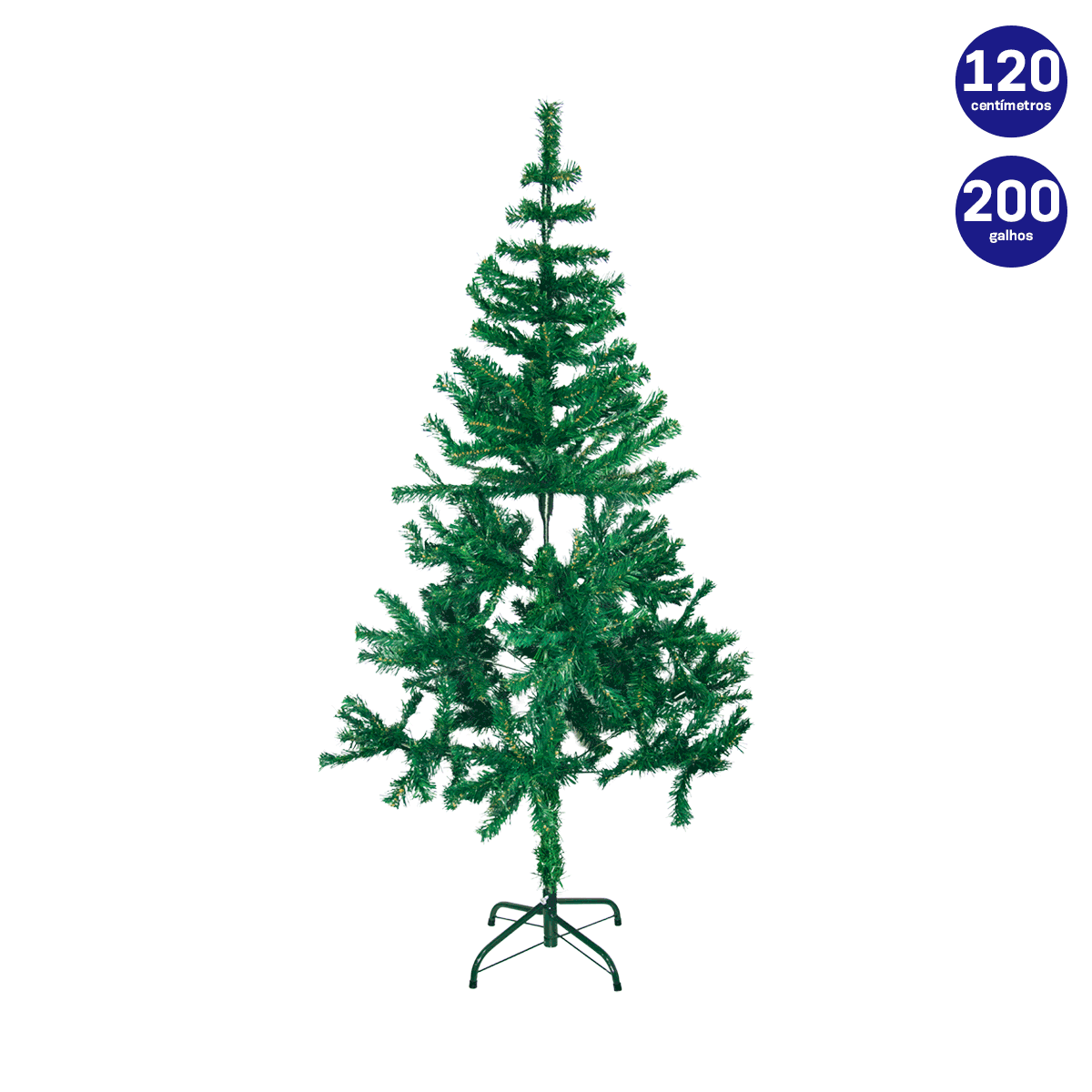 Árvore de Natal 120cm 200 Galhos Natal Tropical Multiloja