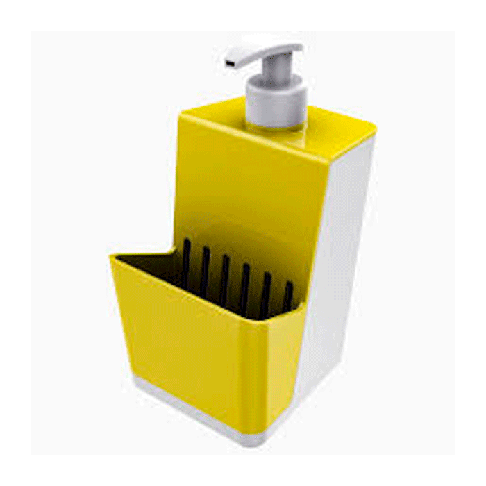 Dispenser de Detergente com Suporte para Esponja Martiplast Amarelo - Foto 0
