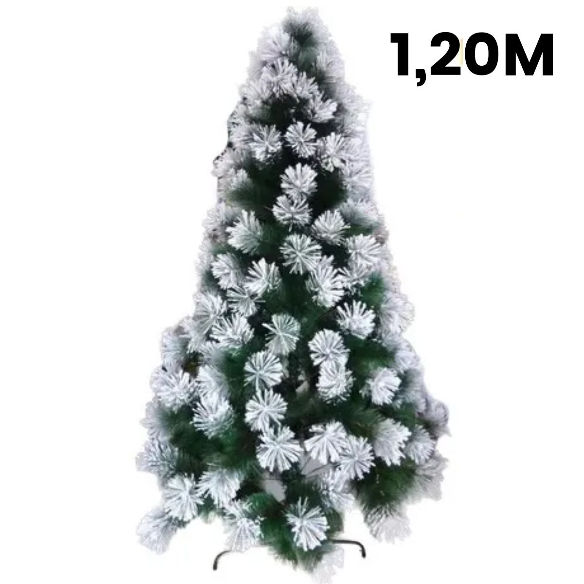 Árvore De Natal Pinheiro Luxo Neve 170 Galhos 1,20m Xd120 Chibrali