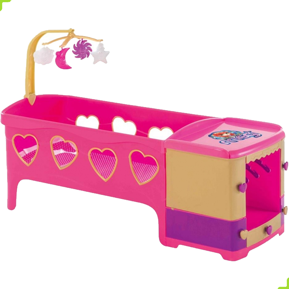 Berço Infantil Brinquedo Boneca Reborn Meg 8101 Magic Toys