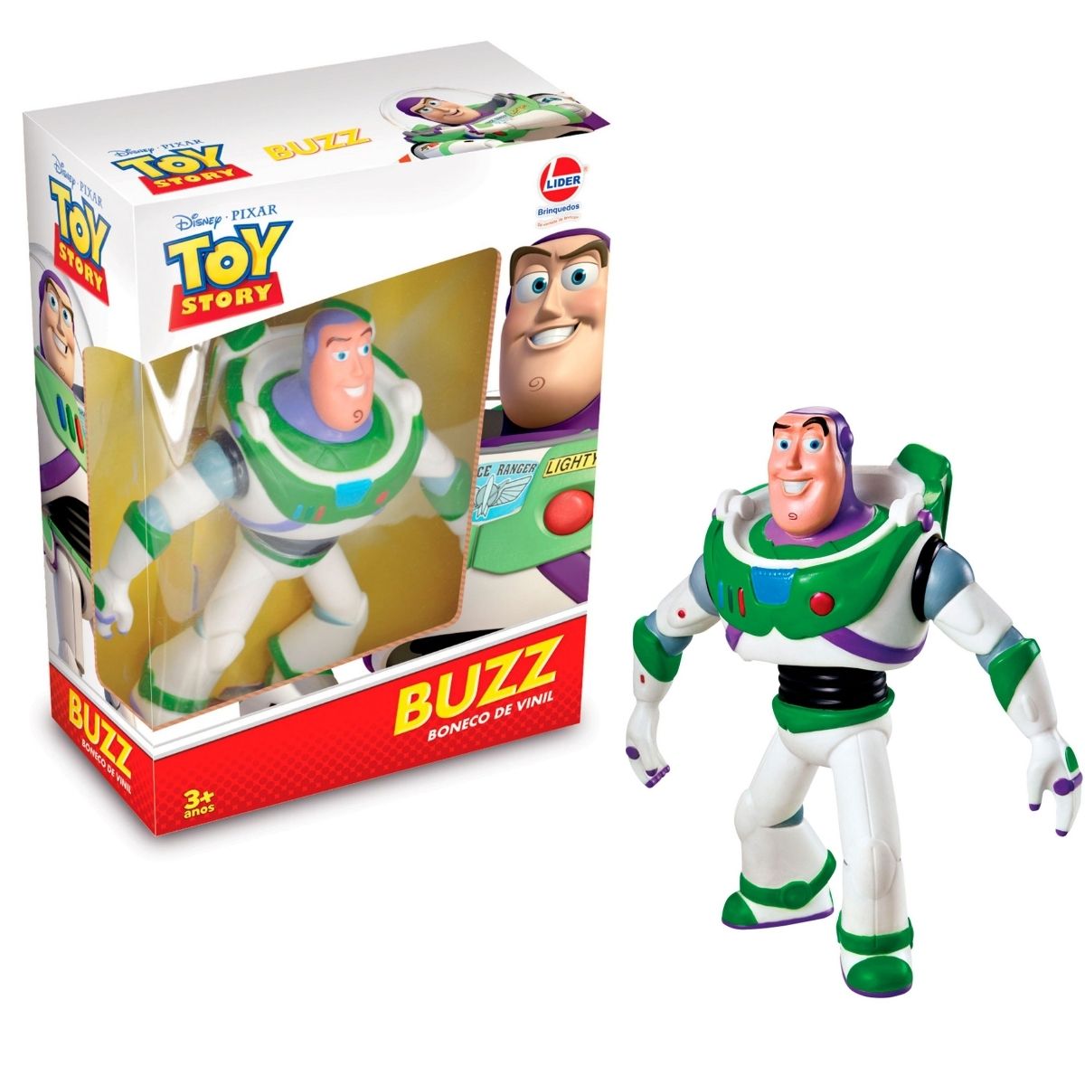 Boneco de Vinil Buzz Lightyear Toy Story Articulado