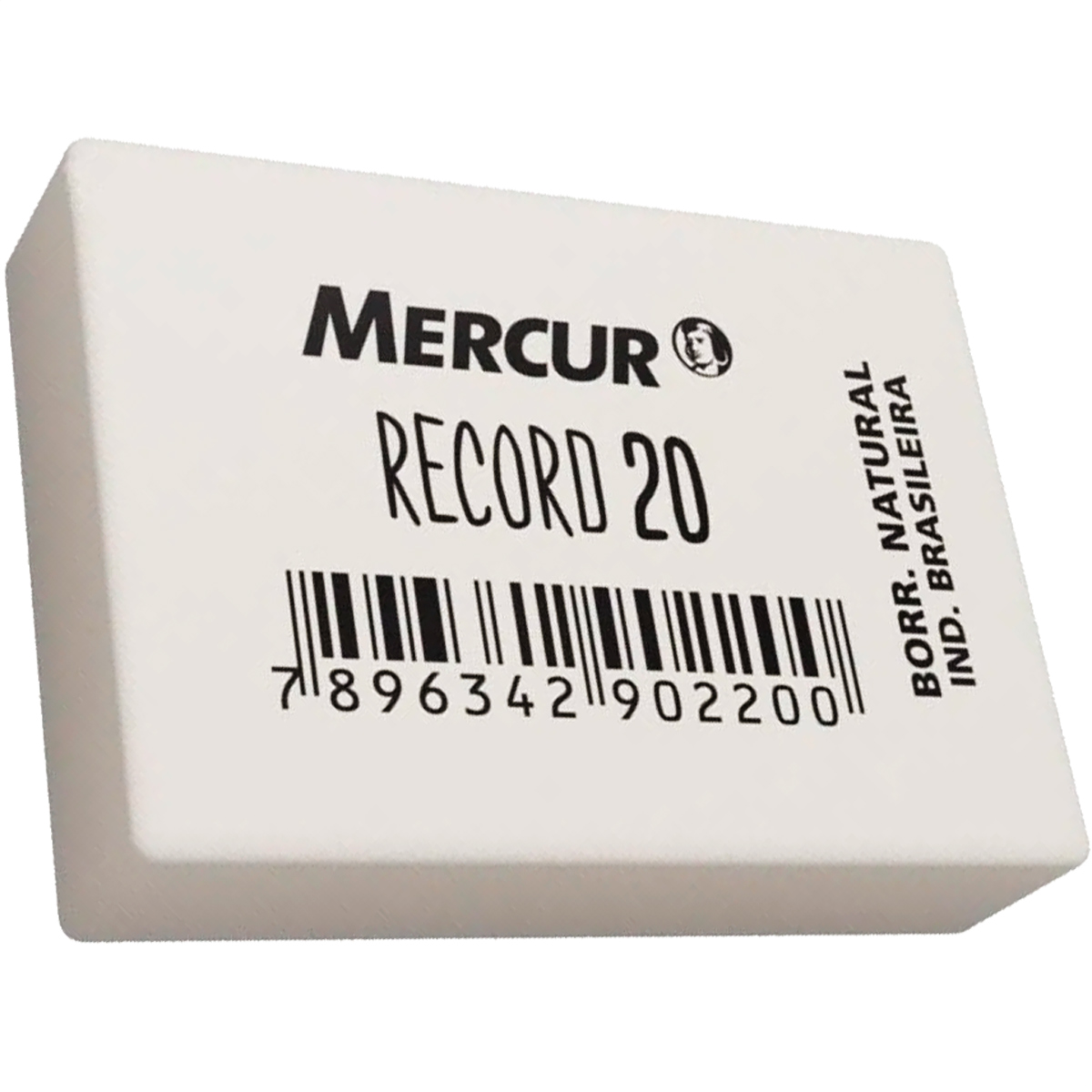 Borracha Mercur Record 20 Media 5 cm Natural Brasileira