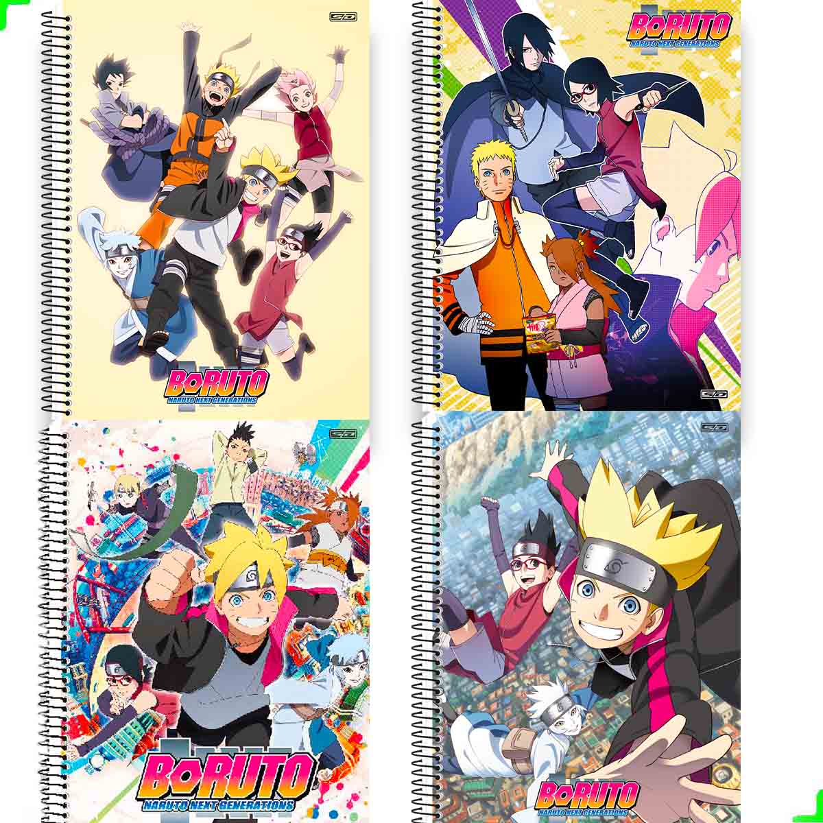 Caderno Boruto Filho do Naruto 1 Matéria Grande C/Adesivo - Tem Tem Digital  - Brinquedos e Papelaria, aqui tem!