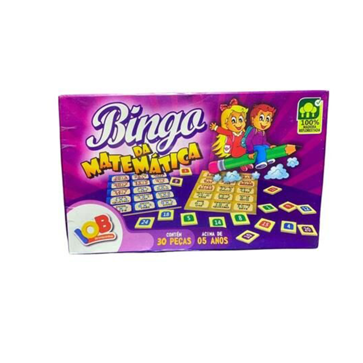 Jogo Bingo Da Matemática Pedagogico Educativo IOB Brinquedos