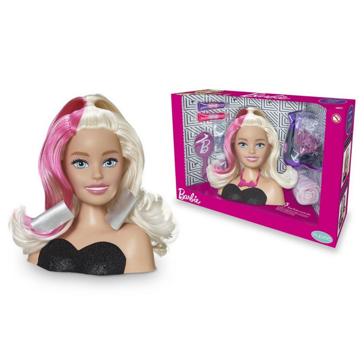 Styling Head - Hair - Barbie - Pupee