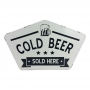 Placa Decorativa De Metal Cold Beer