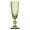 Taças De Champagne De Vidro Verde lux 140ml 6 Peças