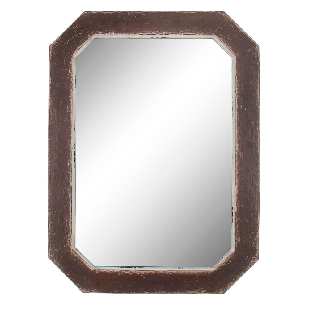 Espelho Decorativo Com Moldura De Madeira 58,5CmX 78,5Cm X.