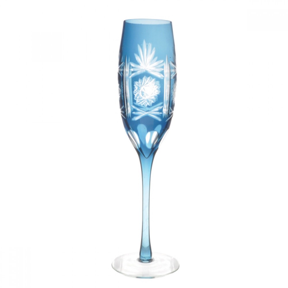 Taças De Champagne Azul 6 Peças 250ml