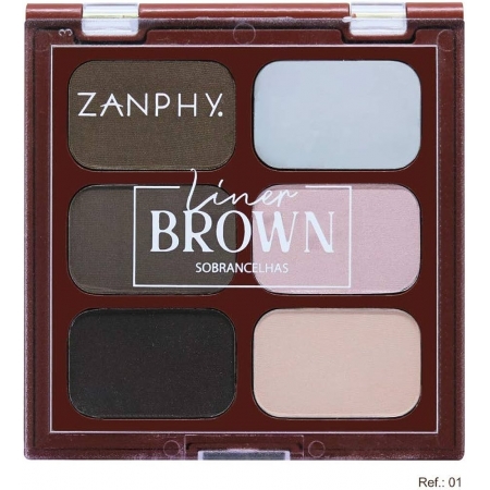 Paleta Para Sobrancelha Liner Brown 01 - Zanphy