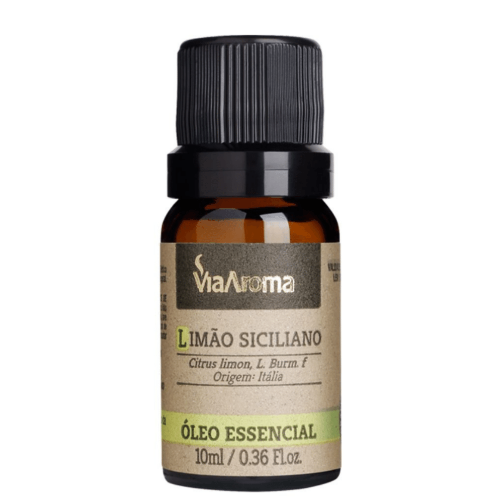 Óleo Essencial 10ml - Alecrim + Lavanda + Eucaliptus Globulus + Limão Siciliano (Via Aroma 100% Natural)  - Emphática