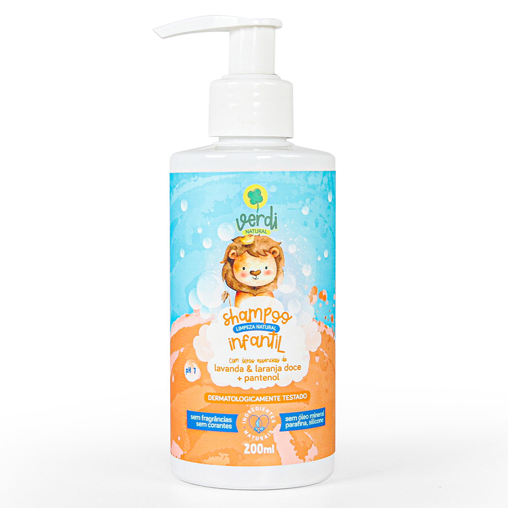Shampoo Infantil 100% Natural - Verdi