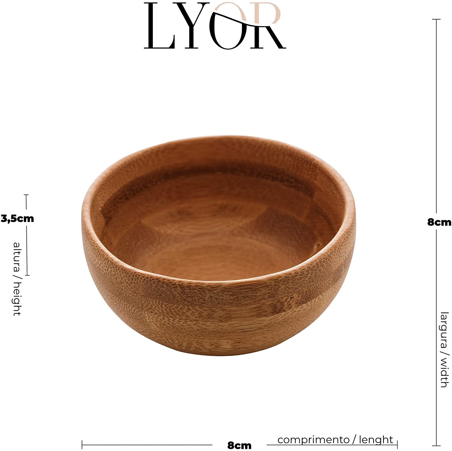 Bowl de Bambu Verona  3x3,5cm