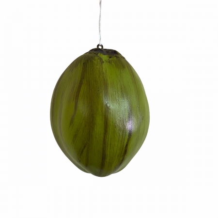 Coco Decorativo Verde em Plástico: Adorne Suas Festas com Estilo e Elegância - 24cm