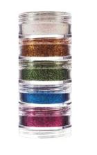 Kit Glitter Em Pó 5 Cores Vegano (3G Cada) - Color Make