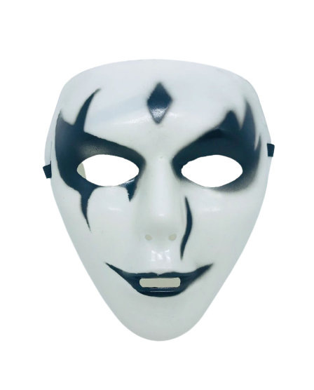 Máscara Face Branco e Preto