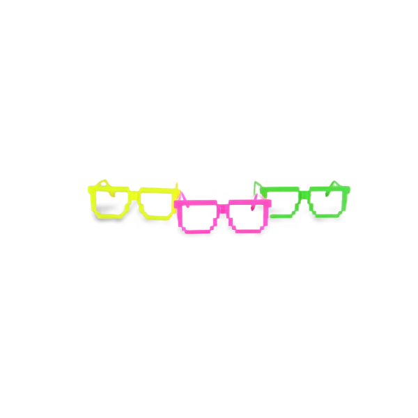 Óculos Neon Nerd - Pacote com 10 unidades