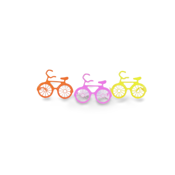 Óculos Pct Com 10 Plástico Colorido Bicicleta