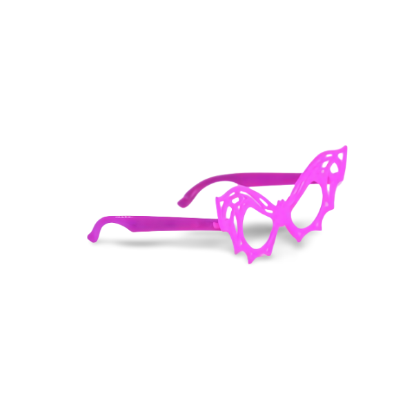 Óculos Pct Com 10 Plástico Colorido Mascara Gatinho