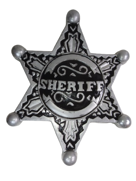 Placa Decorativa - Estrela Sheriff