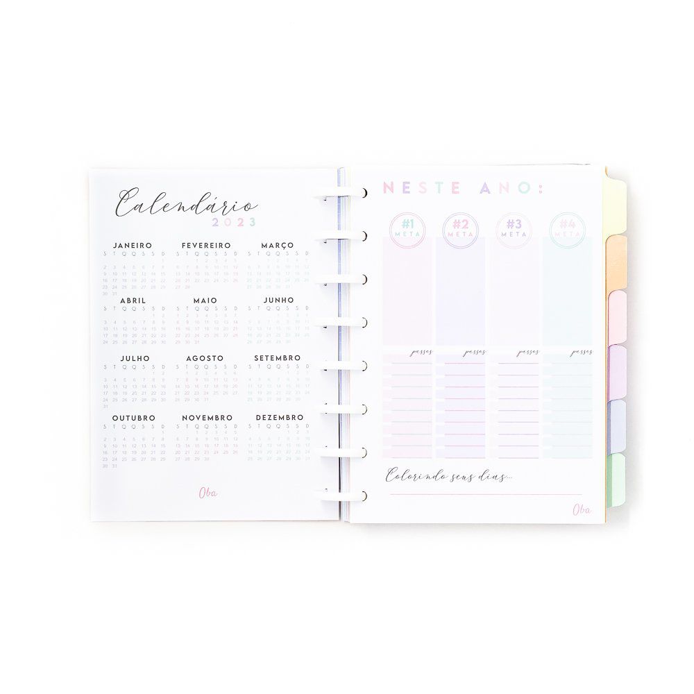 Planner Classic OBA - Bloom - Layout Horizontal