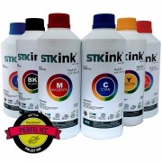 6 Litros Tinta Sublimática Digital STK Kit 6 Cores com perfil ICC 