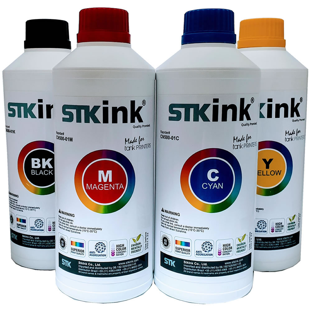 100ml Black + 3 x 30ml Color Tinta STK BTD60 BT5001 T300 T500W T700W para InkTank Brother 
