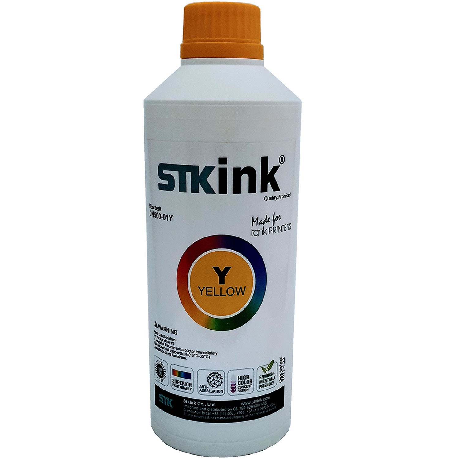 500ml Black + 3 x 250ml Color Tinta STK T504 L6161 L4150 L4160 L6191 L6171 para Ecotank Epson