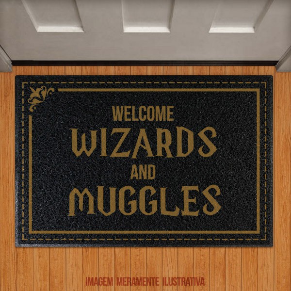 Capacho Welcome Wizards and Muggles