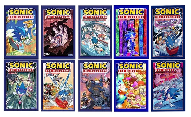 Coleção de quadrinhos Sonic The Hedgehog  - Volume 1 ao 10