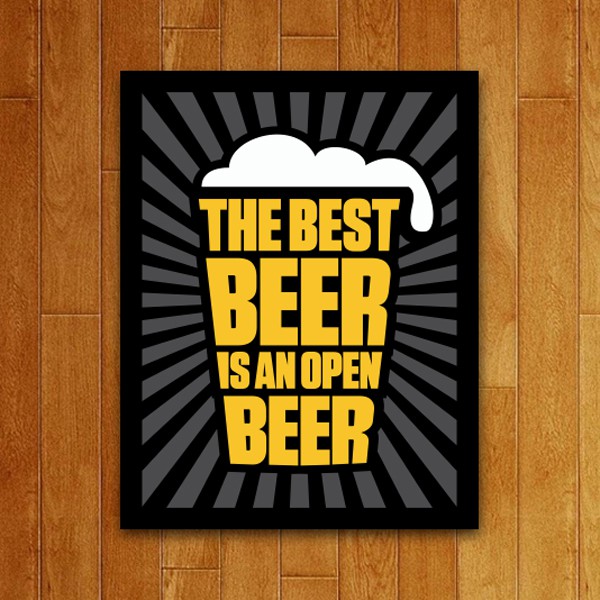 Placa Decorativa Best Beer