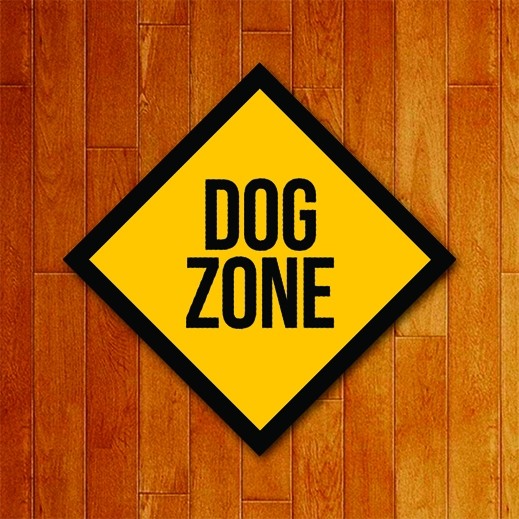 Placa decorativa Dog Zone (v2)