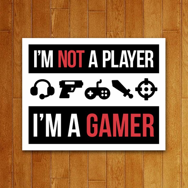 Placa Decorativa I´m a gamer