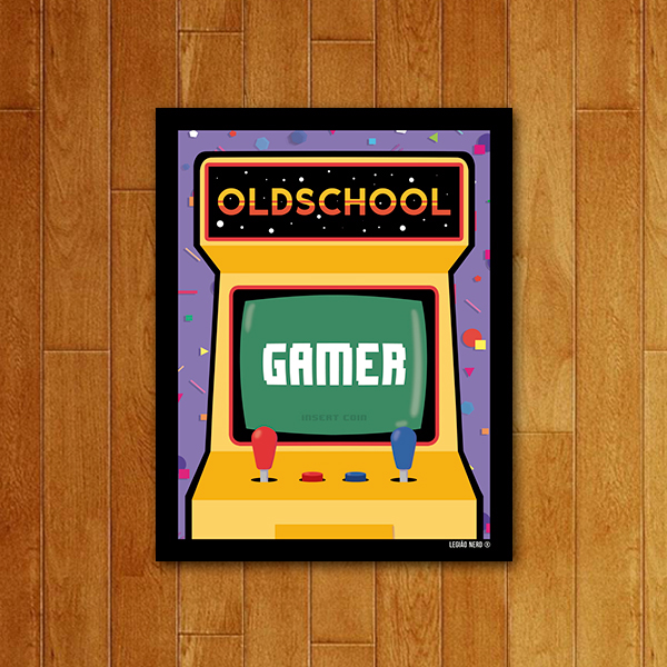 Placa Decorativa Oldschool Gamer V2