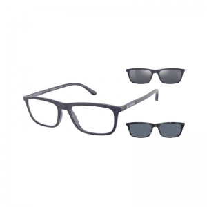 Armação para Óculos de Grau Emporio Armani com 2 Clip-ons EA4160