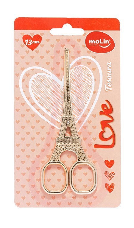 Tesoura MOLIN Love Torre Eiffel 1un.