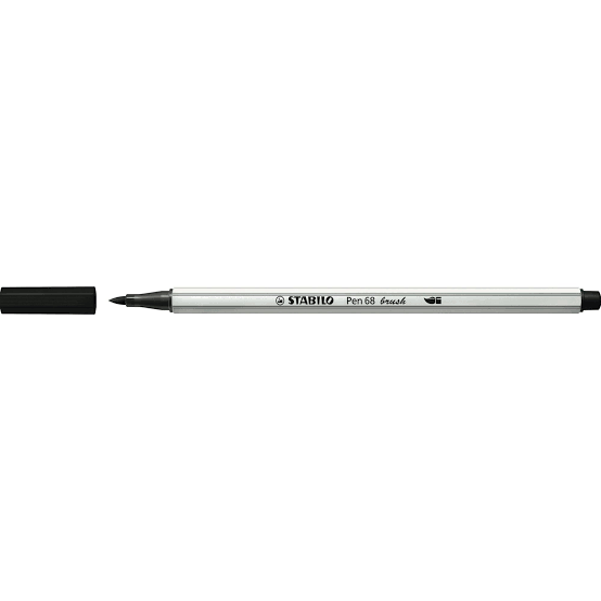 Stabilo Brush Pen Preta
