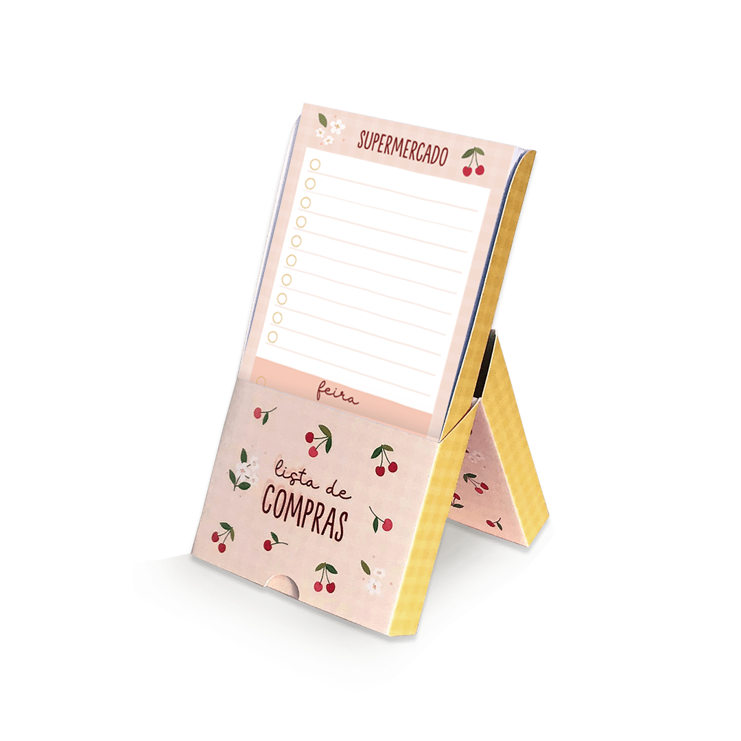 Bloco de Anotações - Cartões Gigantes - Note Box - Cerejinha