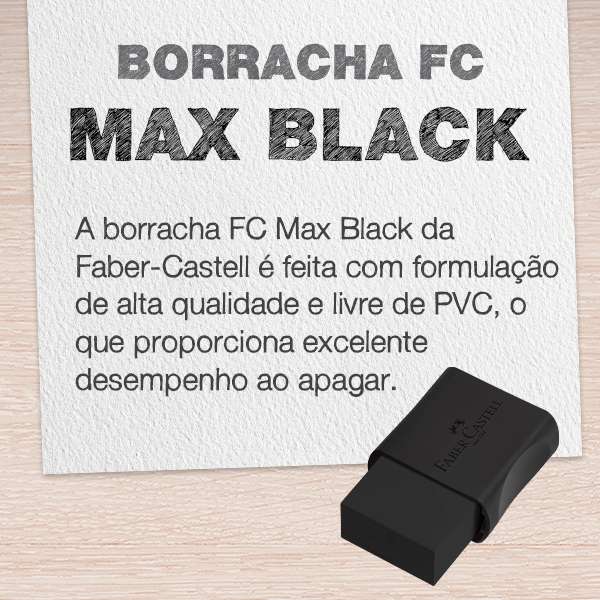Borracha - Faber-Castell - FC Max Black