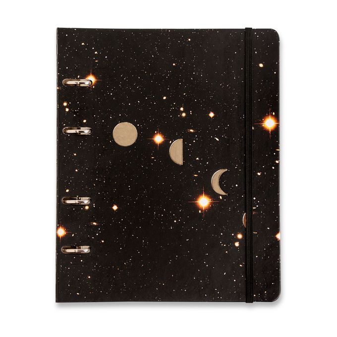Caderno Criativo Argolado Astral Pautado - Cícero - Galáxia 17x24