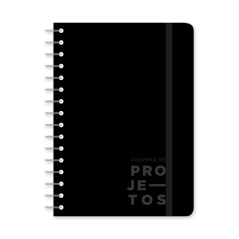 Caderno de Projetos Wire-o - Cícero - Clássica 17x24 Preto