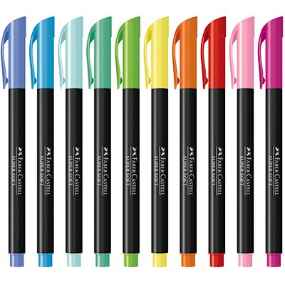 Caneta Brush - Faber-Castell - Supersoft 20 cores