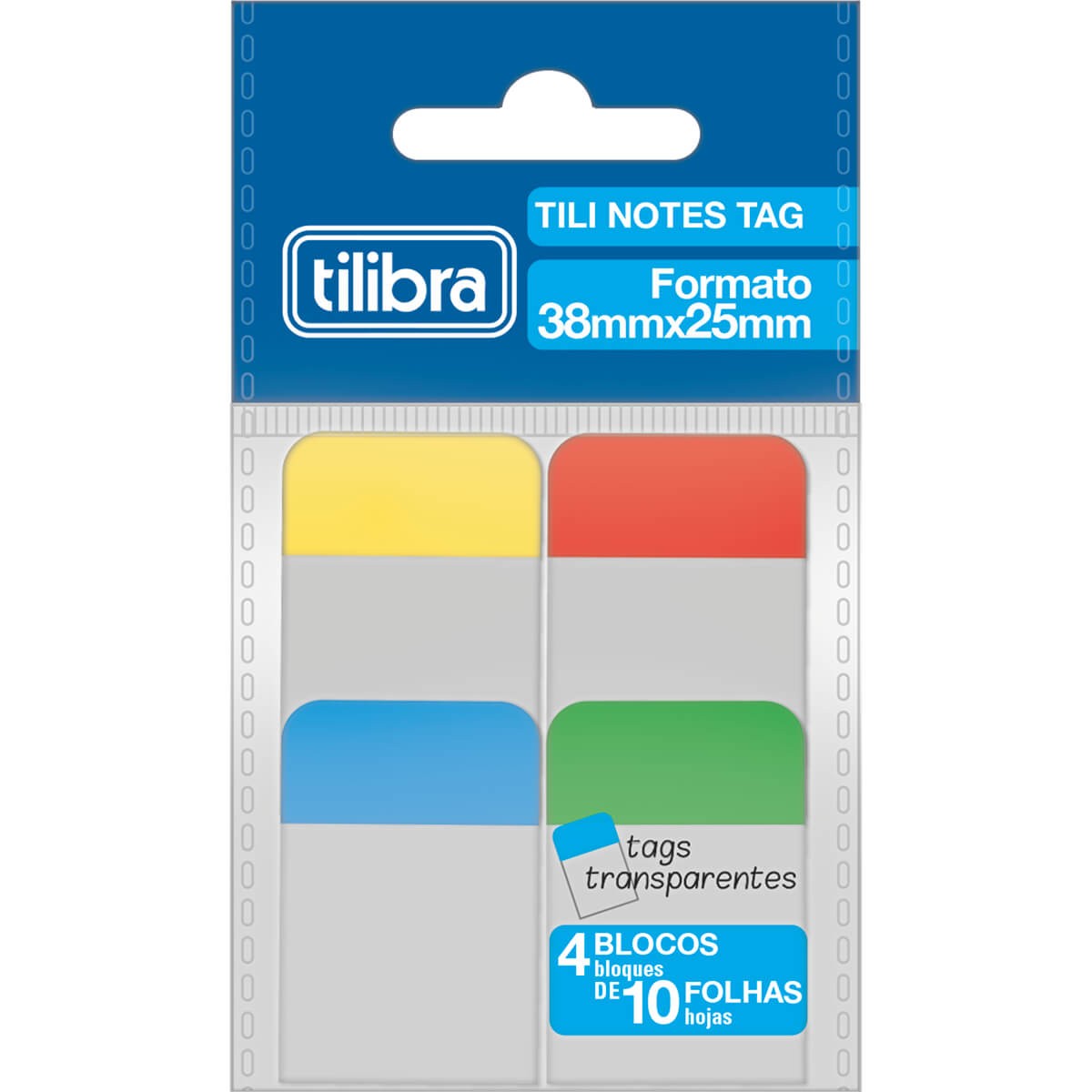 Flags - Tilibra - Tili Notes Tags Transparentes 38mm x 25mm