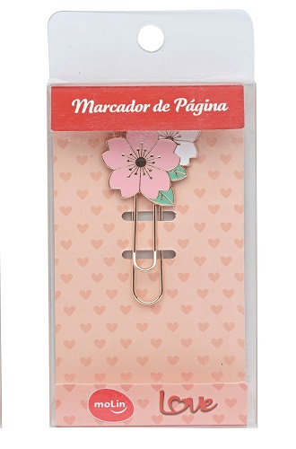 Marcador de Página - Molin - Love Flower Rosa