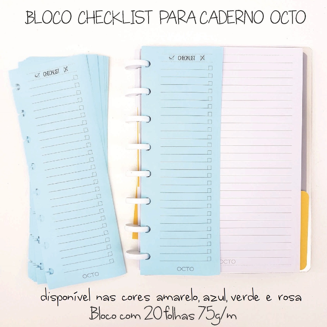 Refil Caderno de Disco - OCTO - Checklist