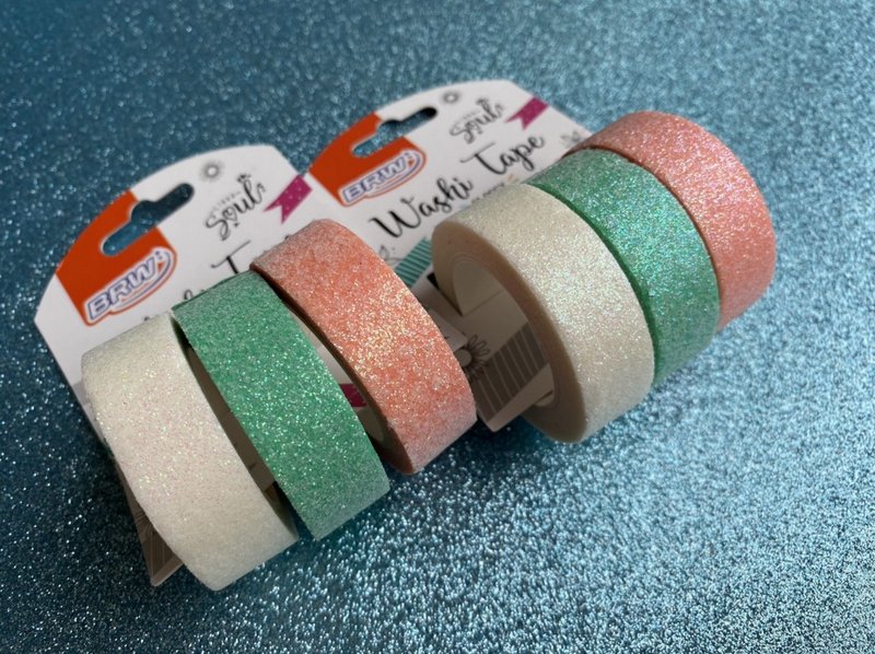 Washi tape Glossy BRW - Glitter Puro